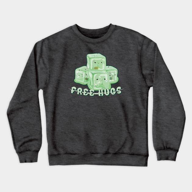 Gelatinous Hugs Crewneck Sweatshirt by KennefRiggles